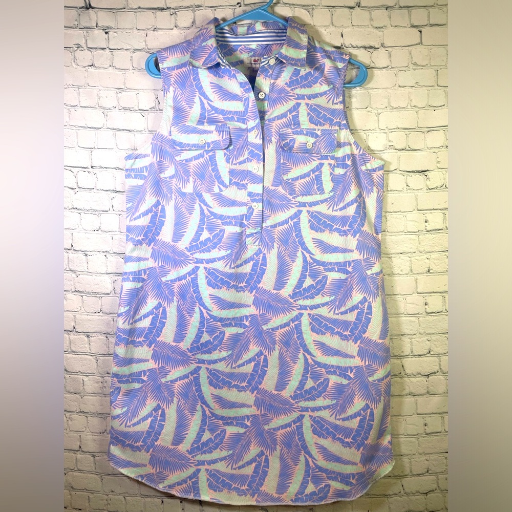 Vineyard Vines Sleeveless Shift Dress in Lavender, Light Pink and Mint